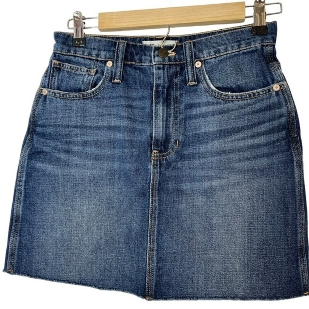 Madewell Rigid Denim Straight Mini Skirt: Reworked Edition - Picture 6 of 11